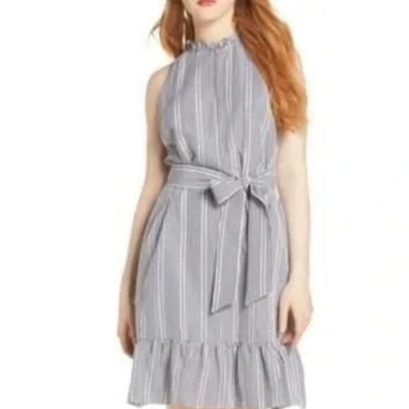 NEW! Sam Edelman Black & White Gingham Ruffle Dress - size 6 - Picture 15 of 15